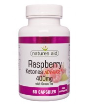 Natures Aid Raspberry Ketones Advance Plus 400 with Green Tea - Vegecaps