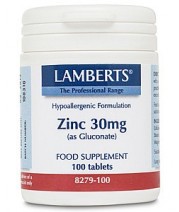 Lamberts Zinc 30mg (as Gluconate) Tablets