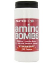 Nutrisport Amino Bombs 2000mg Tablets - Strawberry