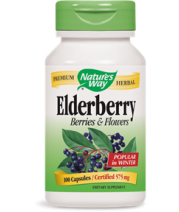 Natures Way Elderberry Berries and Flowers 575mg Capsules