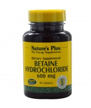 Natures Plus Betaine Hydrochloride 600mg Tablets