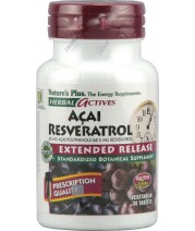 Natures Plus Acai Resveratrol 60mg Tablets